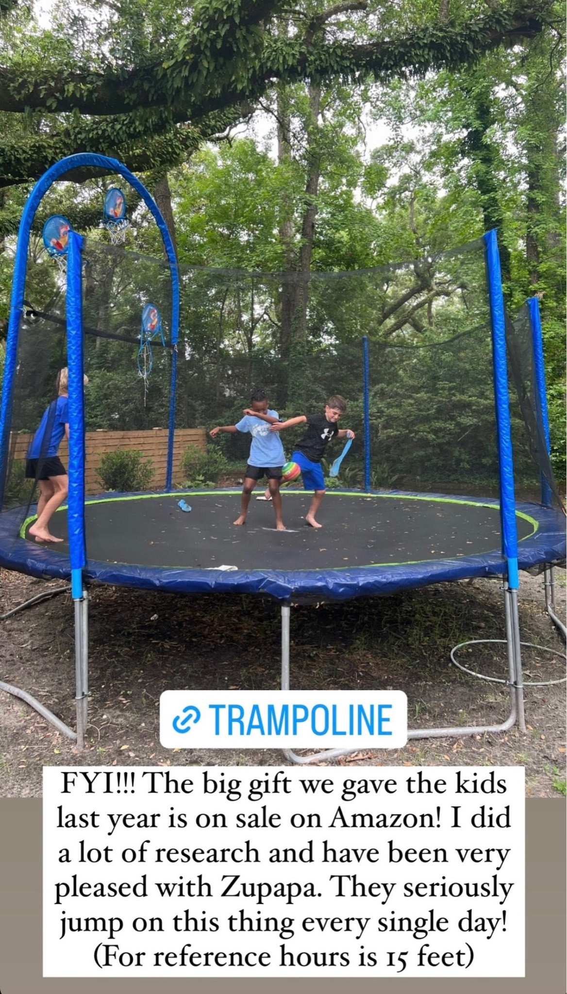 💡Christmas gift idea💡 this is something we got the kids last year and is on sale from Amazon in certain sizes! This thing gets jumped on daily and we are very pleased with the quality 

#LTKGiftGuide #LTKkids