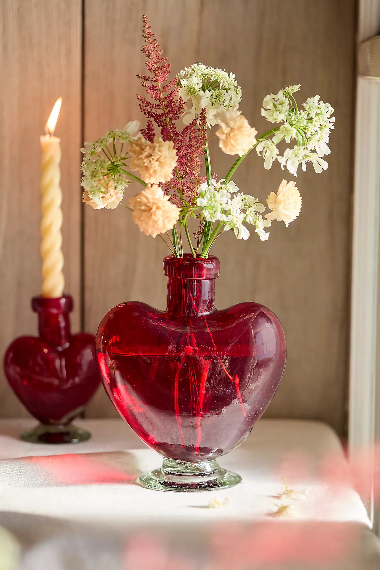Glass Heart Bud Vase | Terrain