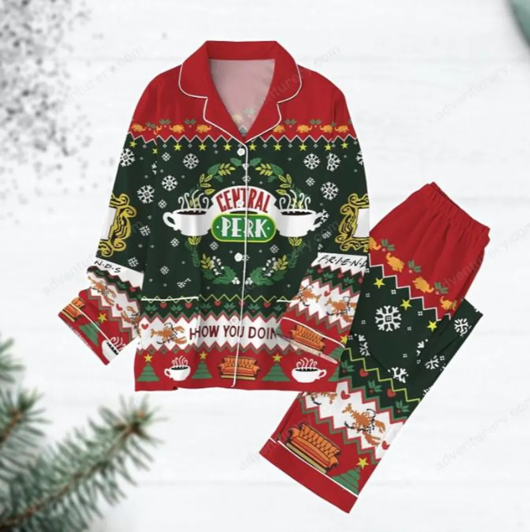 Friends TV Show Christmas Pajamas – Central Perk Holiday 90s Matching Set - Etsy | Etsy (US)