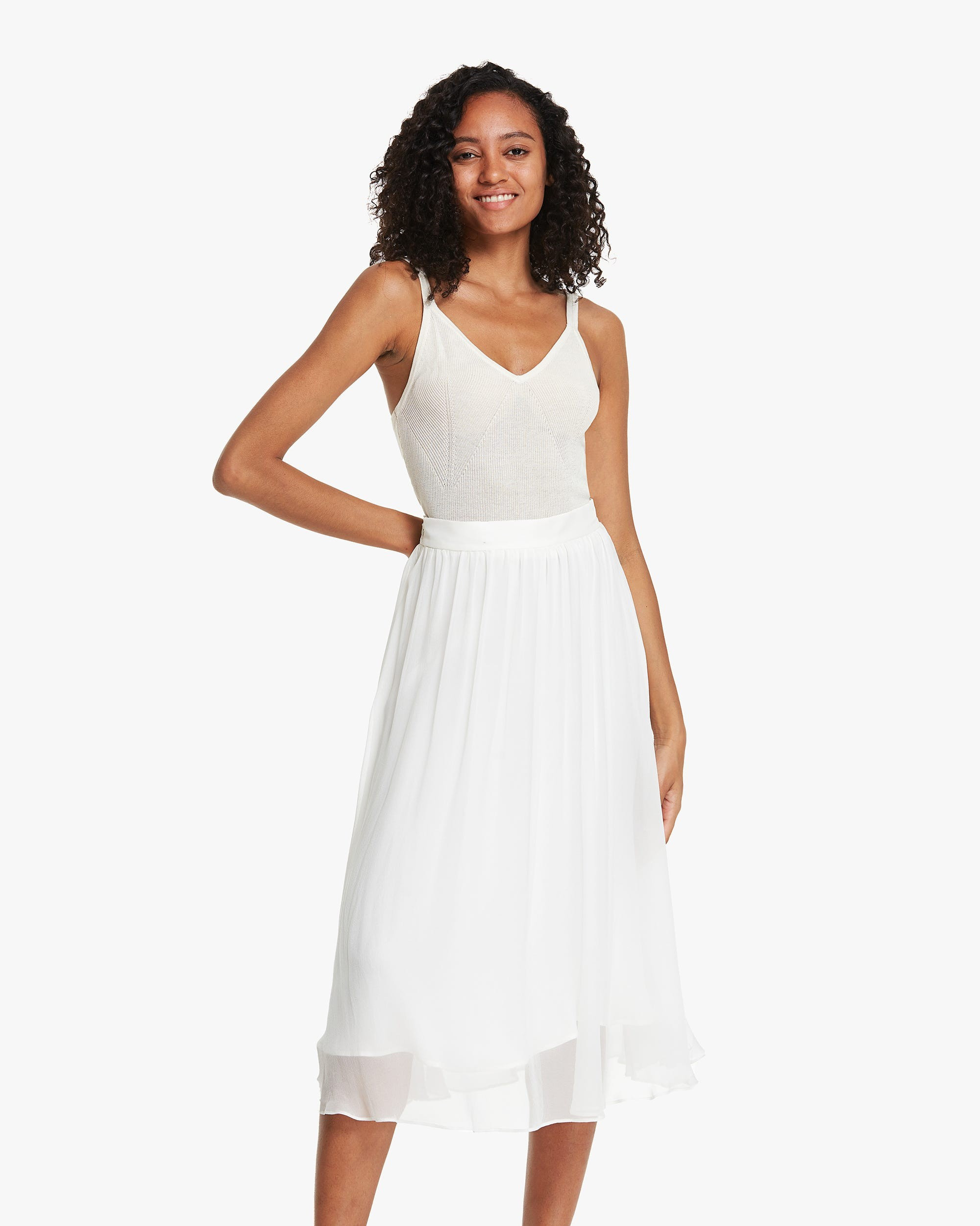 Double-layer Silk Tulle Skirt | LilySilk