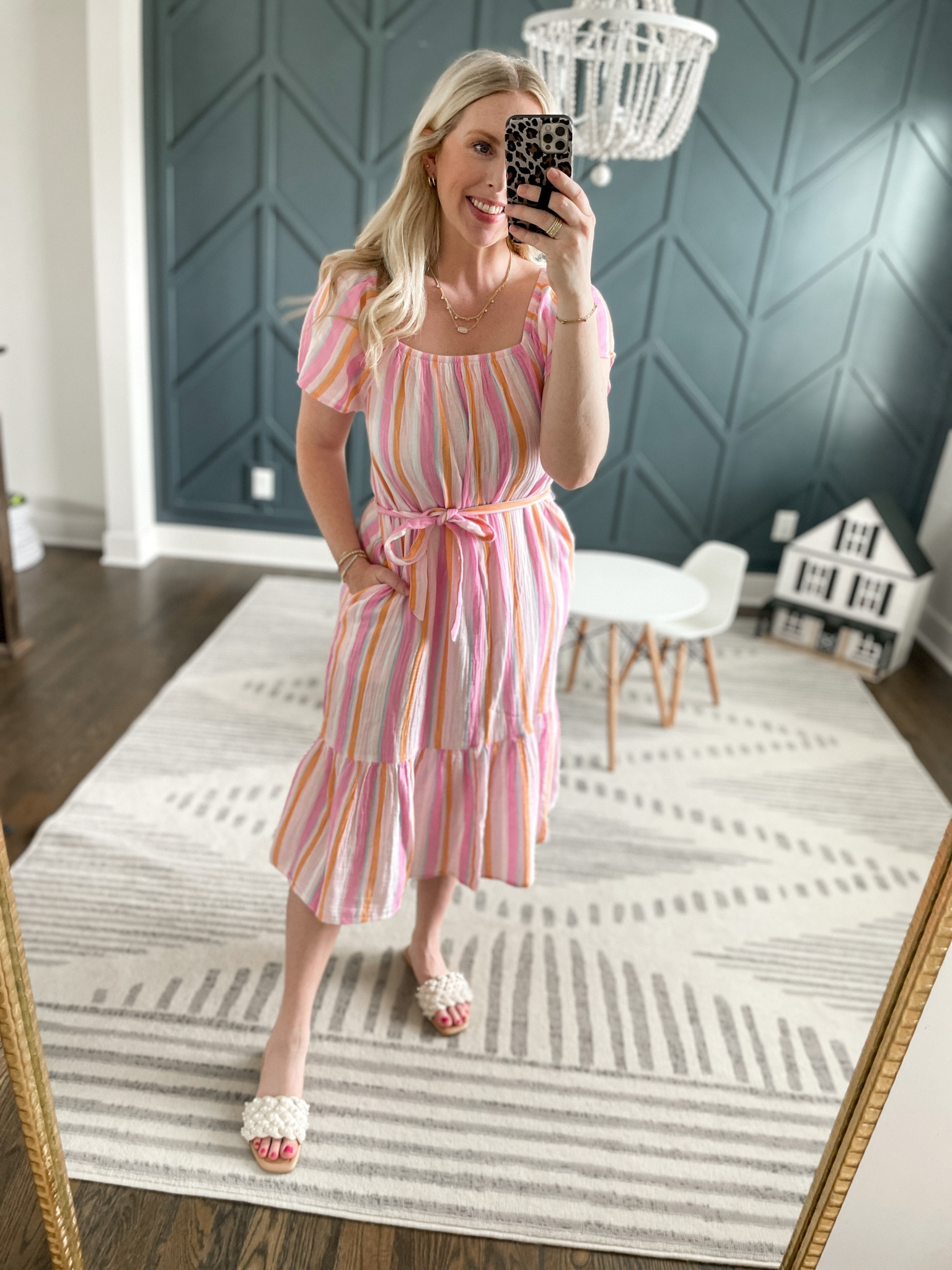 Daily try on, Walmart outfit, Walmart fashion, time and tru, midi dress, spring dress, Easter dress, Target sandals 

#LTKshoecrush #LTKunder50 #LTKFind
