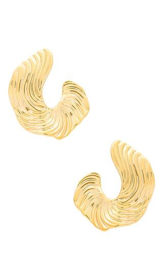 Curve Earrings in Gold | Revolve Clothing (Global)