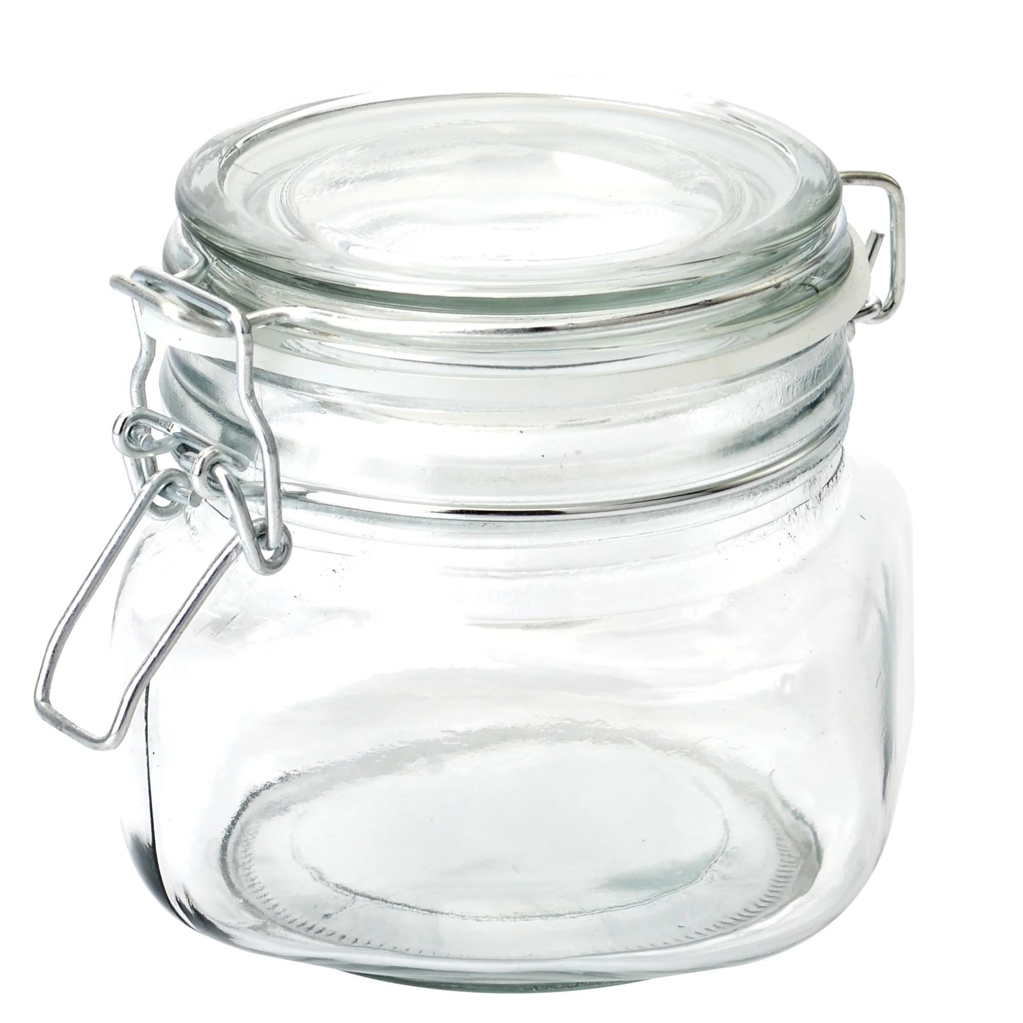 Mainstays Kitchen Storage 17-Ounce Clear Glass Lock Lid Jar - Walmart.com | Walmart (US)