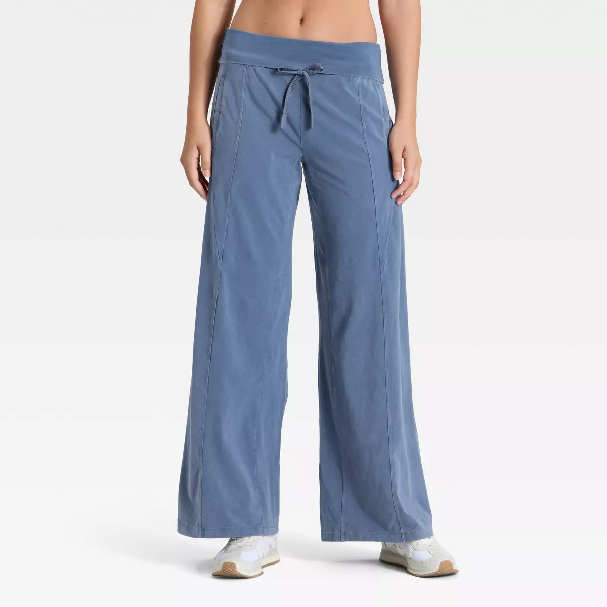 Women's Mid-Rise Foldover Wide Leg Pants - JoyLab™ | Target