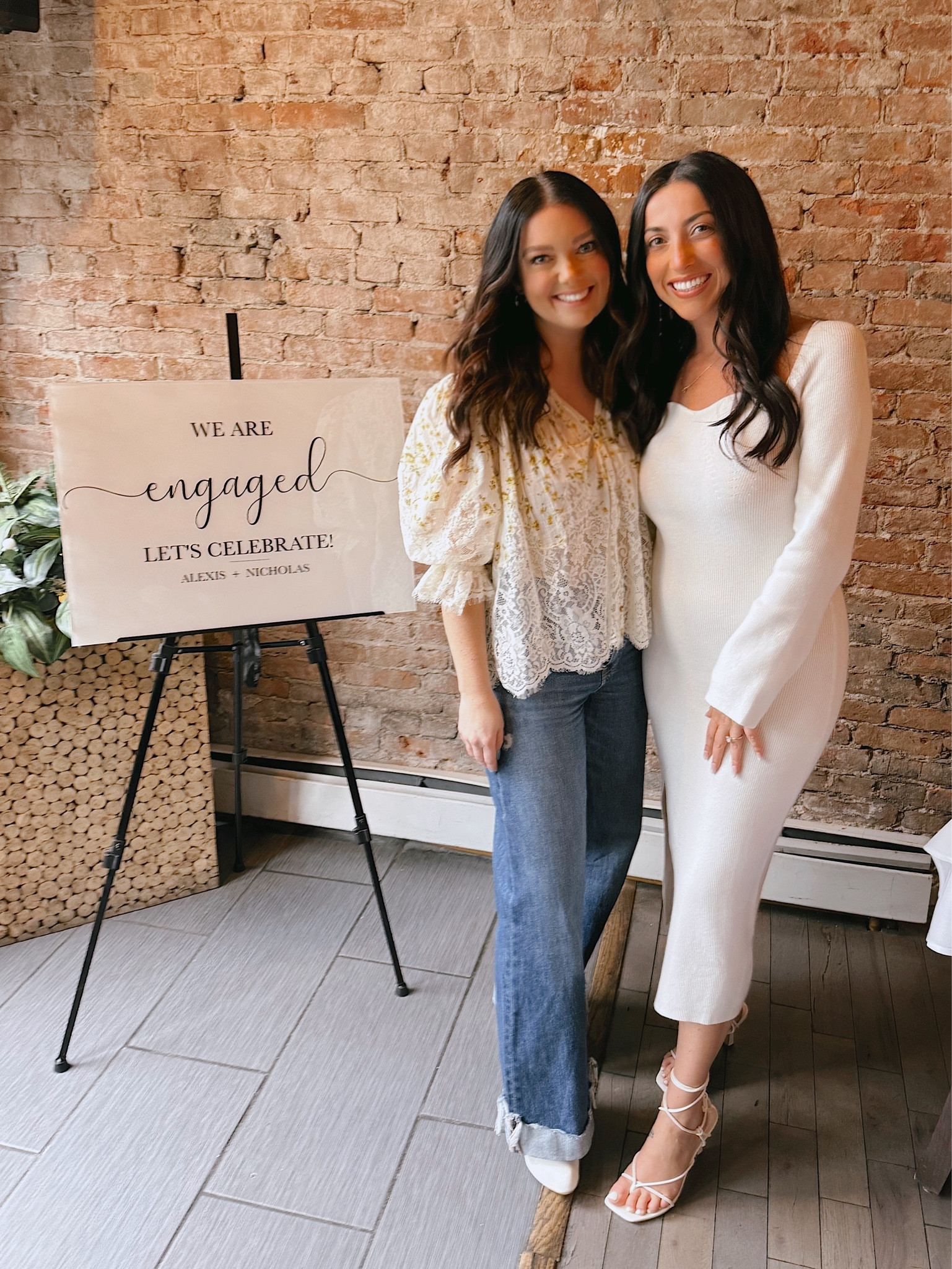 our outfits 🤍
Anthropologie Victorian sheer lace blouse w. American Eagle high-waisted wide leg jeans.
Amazon white long sleeve sweater dress w. sweetheart neckline


#LTKstyletip #LTKSeasonal #LTKwedding
