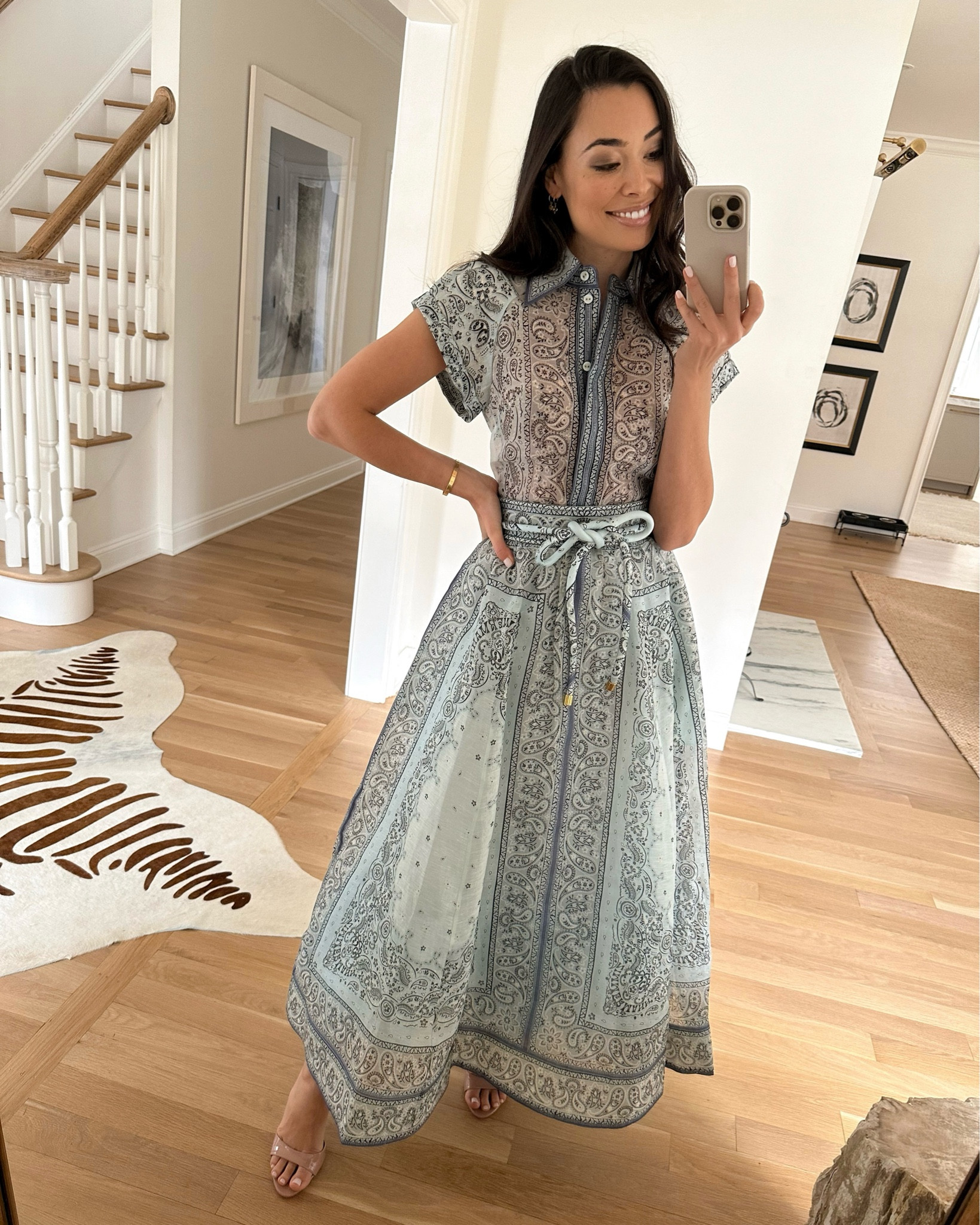 Kat Jamieson wears a Zimmermann top and skirt. Spring outfit, florals, floral skirt, paisley, spring break, vacation style, Paris Texas mule sandals. 

#LTKSpringSale #LTKSeasonal #LTKparties