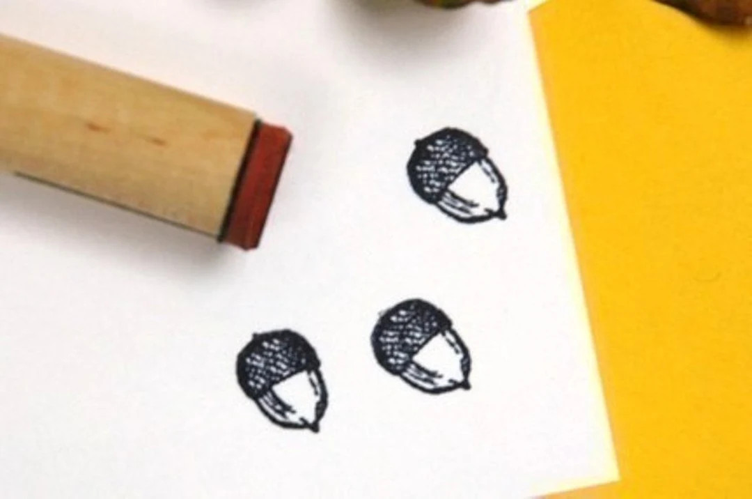 Acorn Rubber Stamp | Etsy (US)