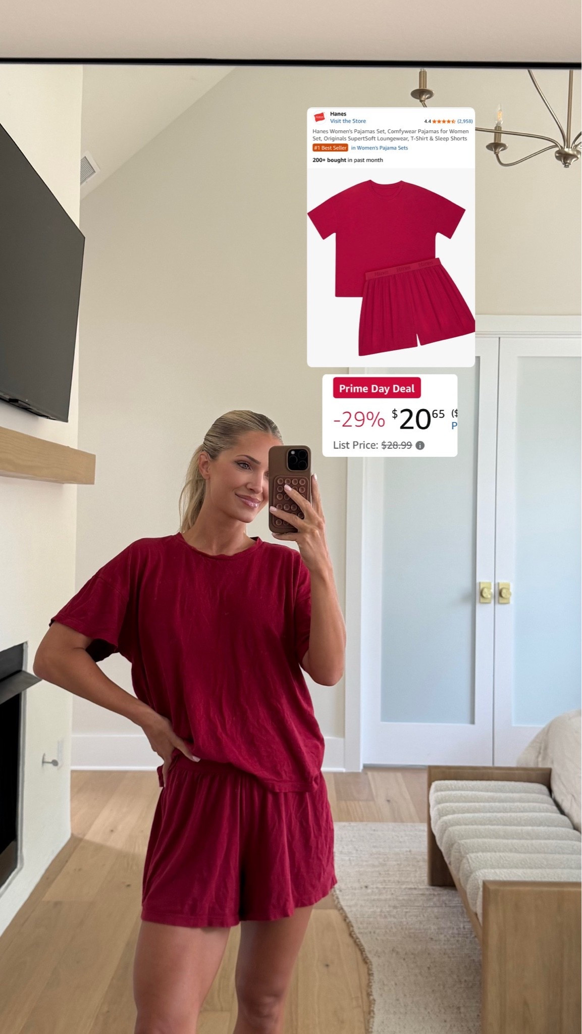 My go to pajamas! So soft and so many colors! Wearing size medium for an oversized fit. 

#amazon #primeday
