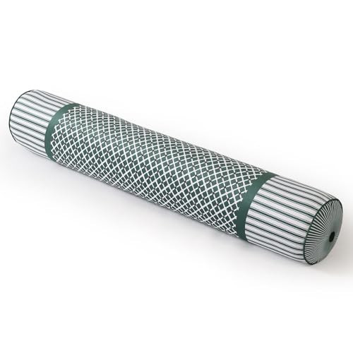 Ailuteie Round Body Pillows for Adults 47in Cylinder Pillows, Skin-Friendly Cover Detachable Bolster Pillows for Sleeping (Emerald Green) | Amazon (US)