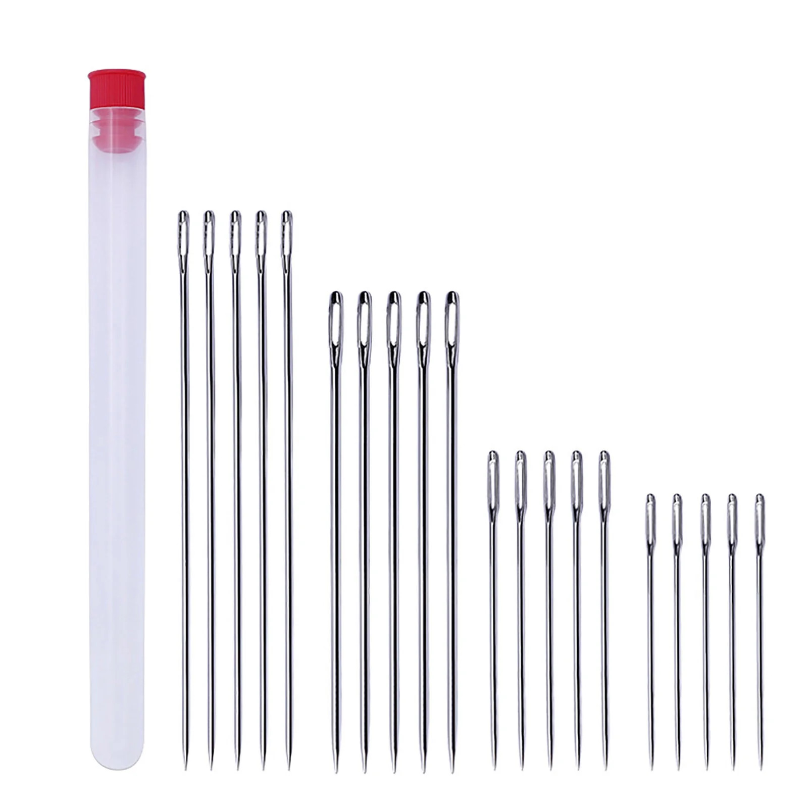 Taylongift Christmas Valentine's Day 20 Large Eye Stitching Needles - 4 Sizes Big Eye Hand Sewing... | Walmart (US)