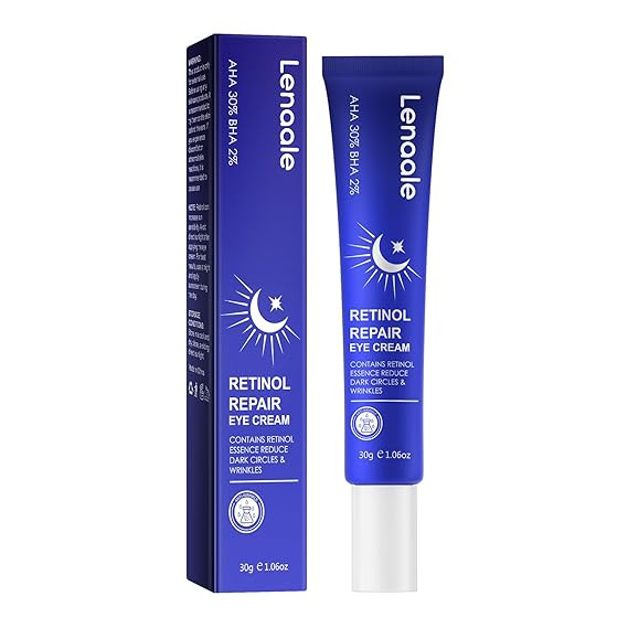 Retinol Eye Cream, Hydrating Under Eye Care Daily Wrinkle Cream, Infused with AHA30% to Smooth an... | Amazon (US)