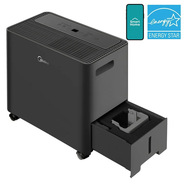 Midea 50-Pint Smart Access Dehumidifier with Built-in Pump, App and Voice Control, 4,500 Sq. ft. ... | Walmart (US)