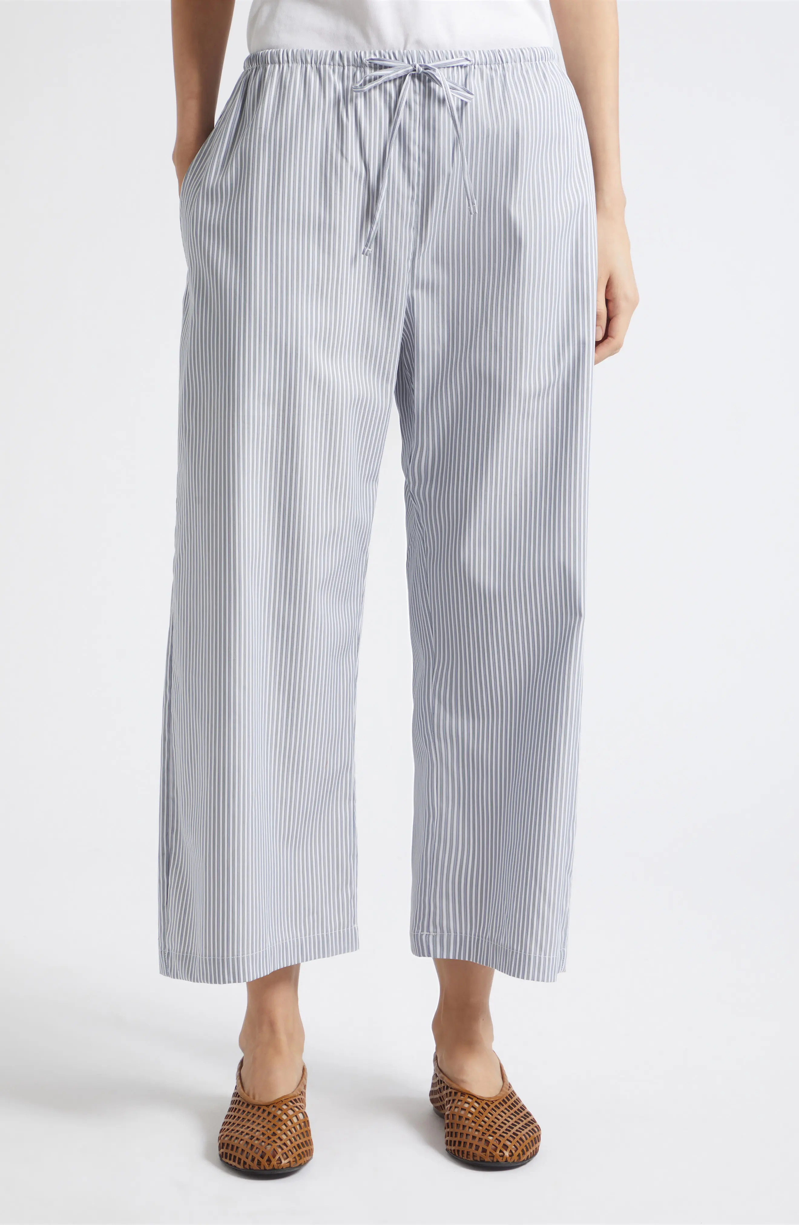 Yoshi Stripe Cotton Blend Drawstring Pants (Women) | Nordstrom | Nordstrom