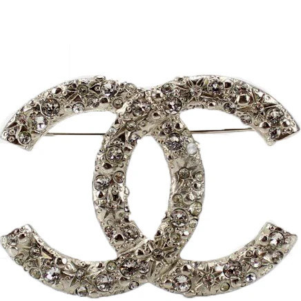 Brooch CC Jeweled | Keeks Designer Handbags