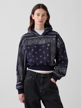 VintageSoft Oversized Crop Hoodie | Gap (US)