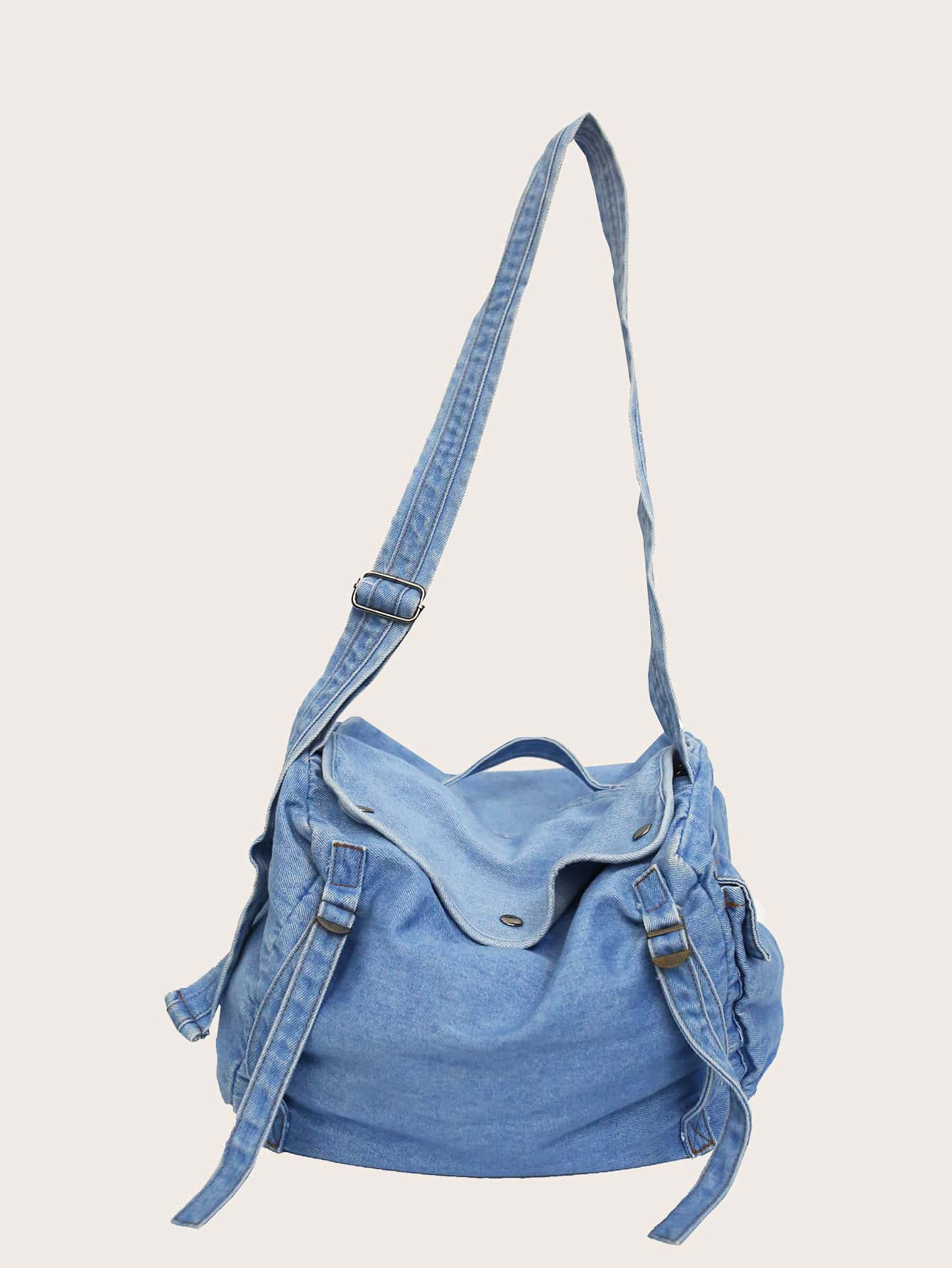 Denim Hobo Bag | SHEIN