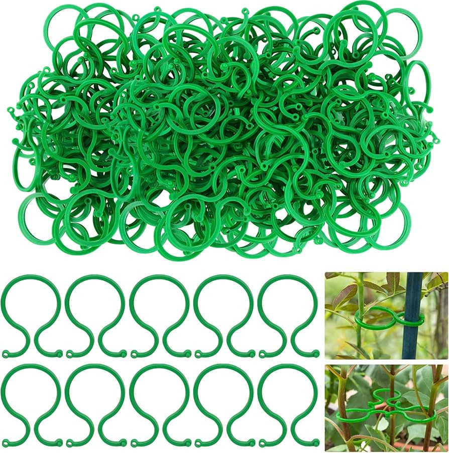Hysagtek 100 Pcs Plant Clips for Climbing Plants Garden Clips Plant Support Clips for Tomato Gard... | Amazon (US)
