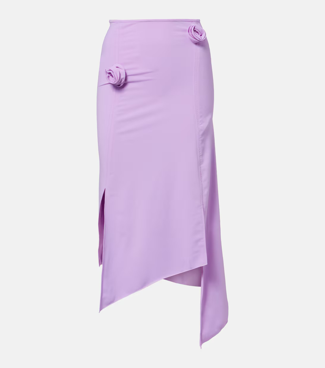 Floral-appliqué jersey midi skirt | Mytheresa (INTL)