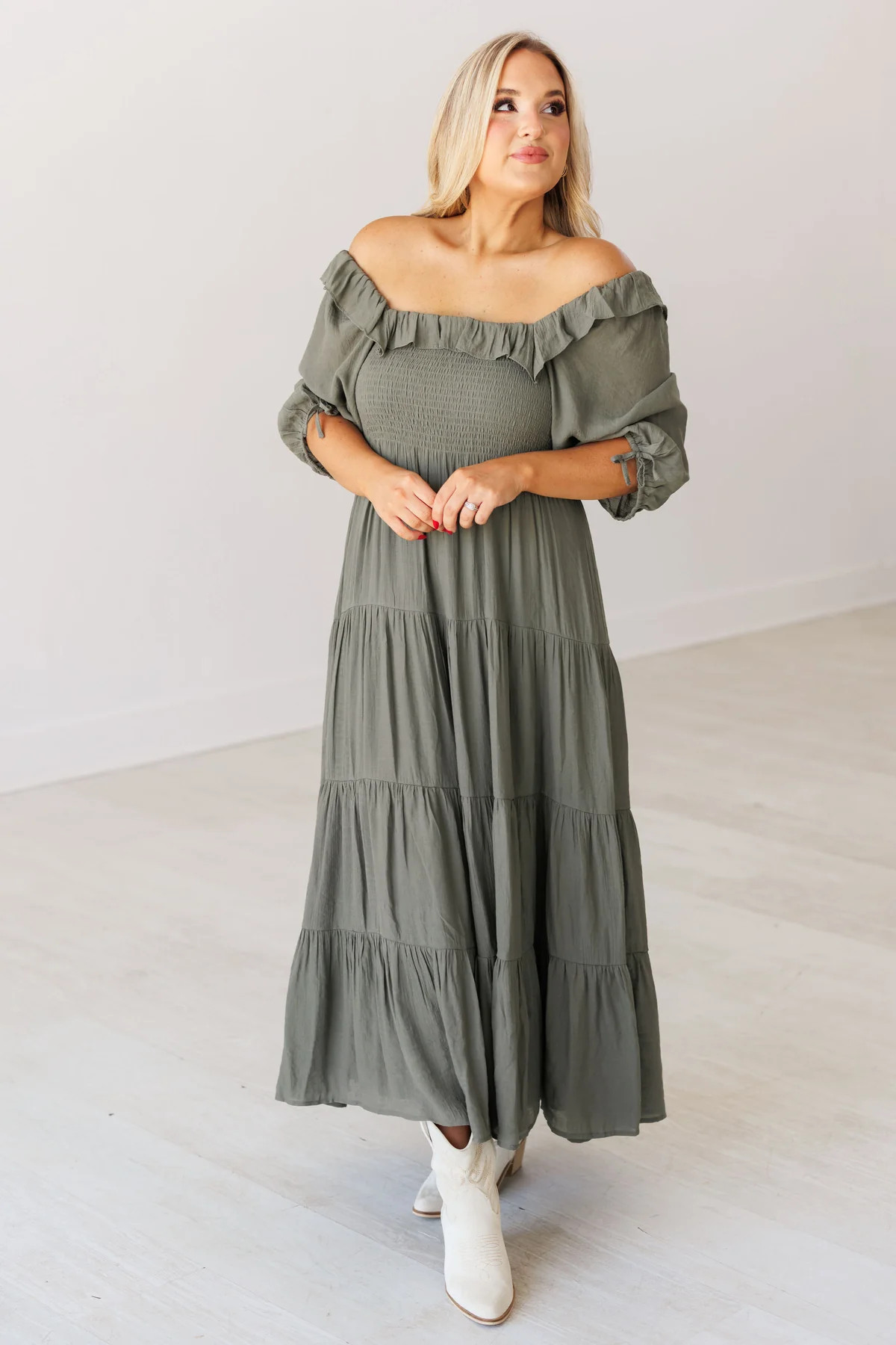 Marissa Dress - Olive | Landry Kate
