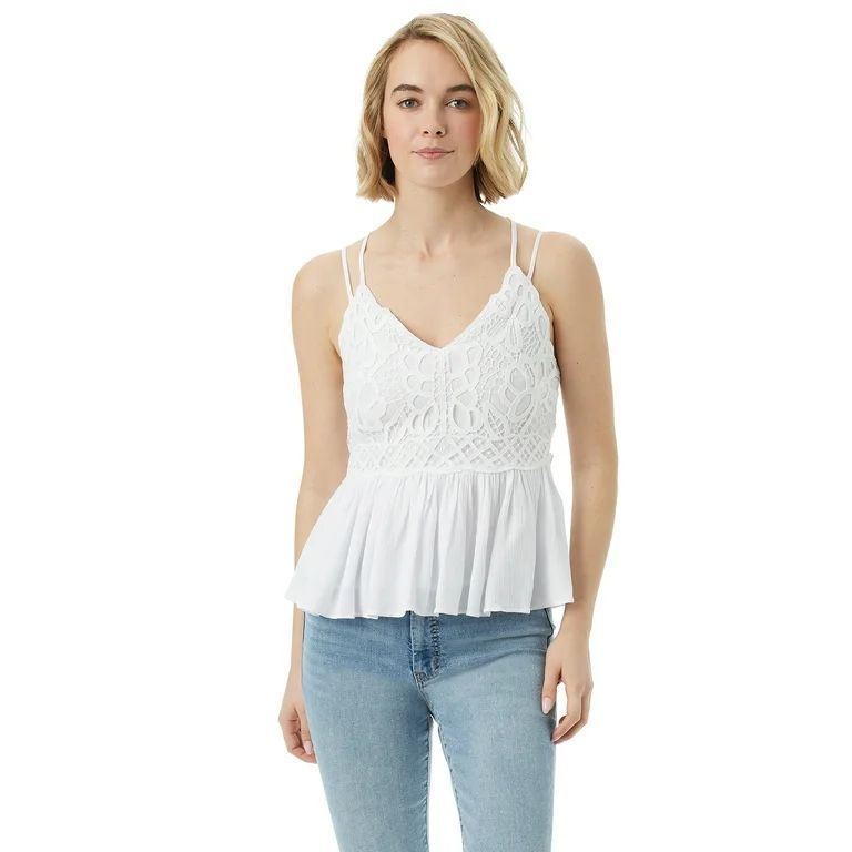 Jessica Simpson Contemporary Solid Rib Cropped Cami Bra