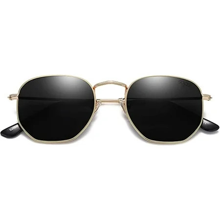 SOJOS Small Square Polarized Sunglasses for Men and Women Polygon Mirrored Lens SJ1072 | Walmart (US)