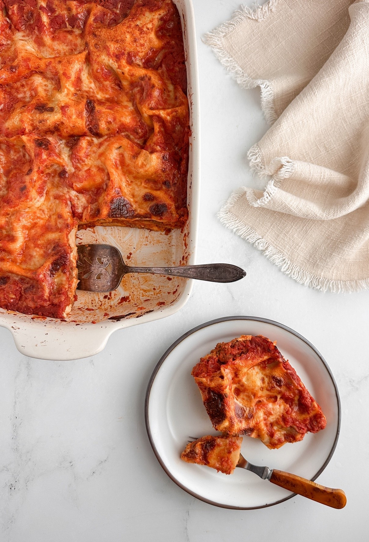 Shortcut Lasagna No-boil noodles, ricotta, mozzarella, marinara - and one baking dish. This is the lasagna people ask for seconds of, and it comes together without the full-day project.
Everything is linked here. Full recipe at sherisilver.com

#LTKHome #LTKfoodie #LTKdayinmylife