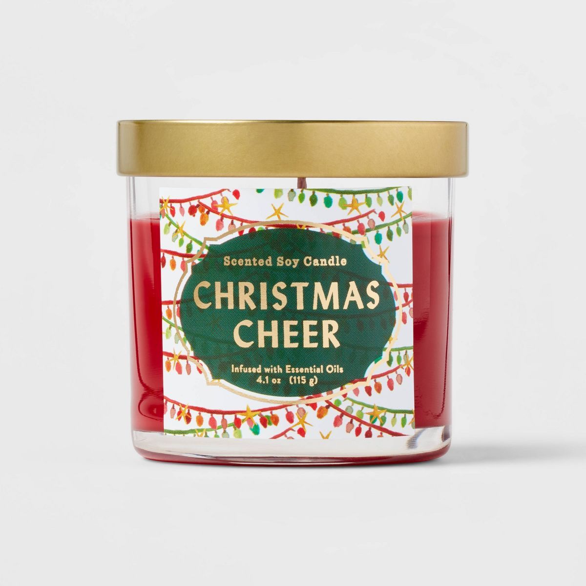 4.1oz Lidded Glass Jar Christmas Cheer Clove Candle - Opalhouse™ | Target
