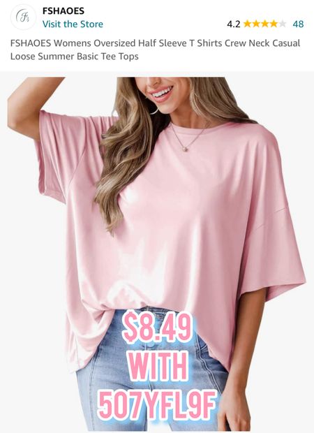 Oversize T shirt 

#LTKSaleAlert #LTKFindsUnder50 #LTKSeasonal