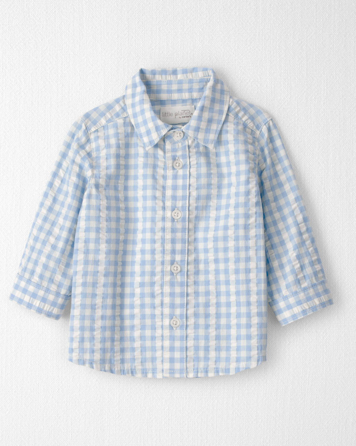 Baby Boy Seersucker Button-Front Shirt Made with Organic Cotton | Carter's Inc