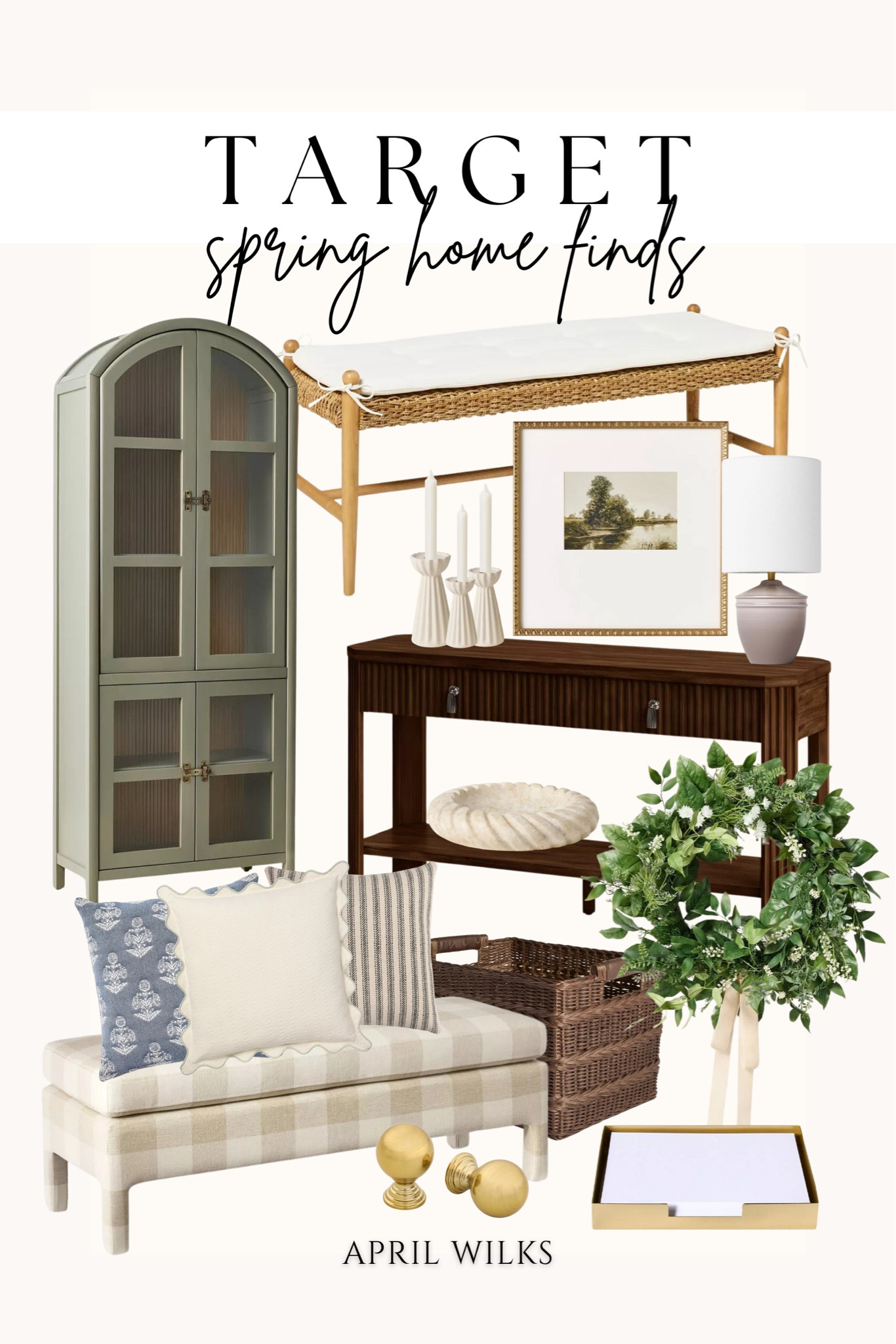 Spring Home Decor

Spring collection at Target! 🤩

Spring decor  home decor  spring collection  Target home  Target home decor  home finds  Target home finds  accent bench  cabinets  sage green decor  entry table  entryway table  lamps  candle holders  spring wreath  wicker bench  gingham  Easter decor  vintagepickin

#LTKStyleTip #LTKHome #LTKSeasonal