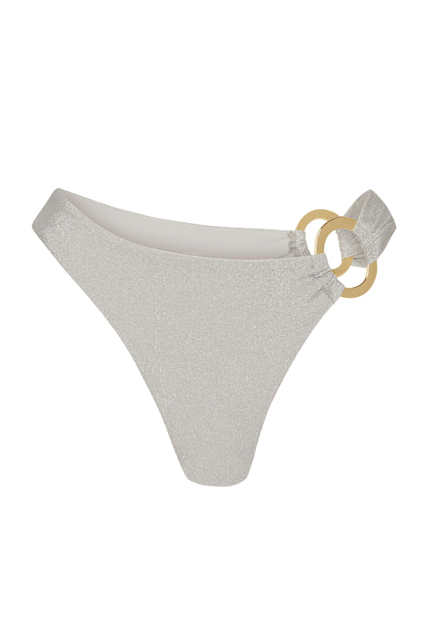 Bronte Bottom - Soft Silver Shimmer | Monday Swimwear