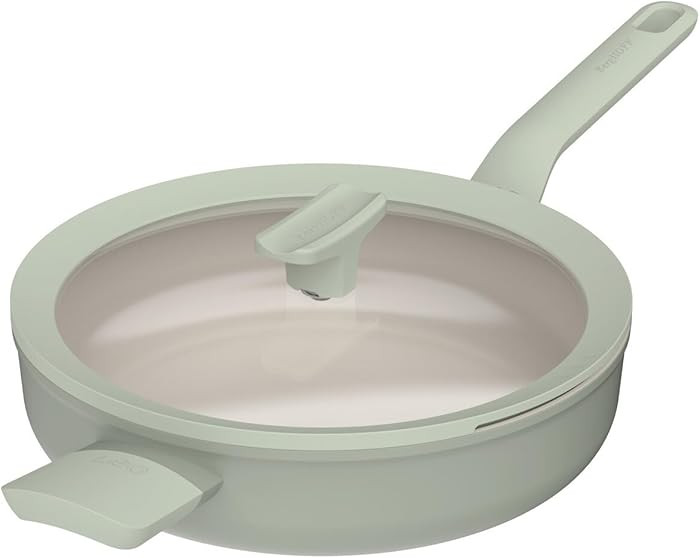 BergHOFF Balance Nonstick Ceramic Sauté Pan 10.25in, 3.1qt. with Multifunctional Glass Lid, Recy... | Amazon (US)