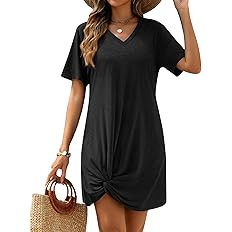 AI'MAGE Swimsuit Cover Ups for Women Short Sleeve Bathing Suit Coverup Casual Bikini Swimwear Bea... | Amazon (US)