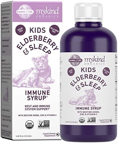 Garden of Life Elderberry Immune Support for Kids with Zinc, Vitamin C- mykind Organics Kids Elde... | Amazon (US)