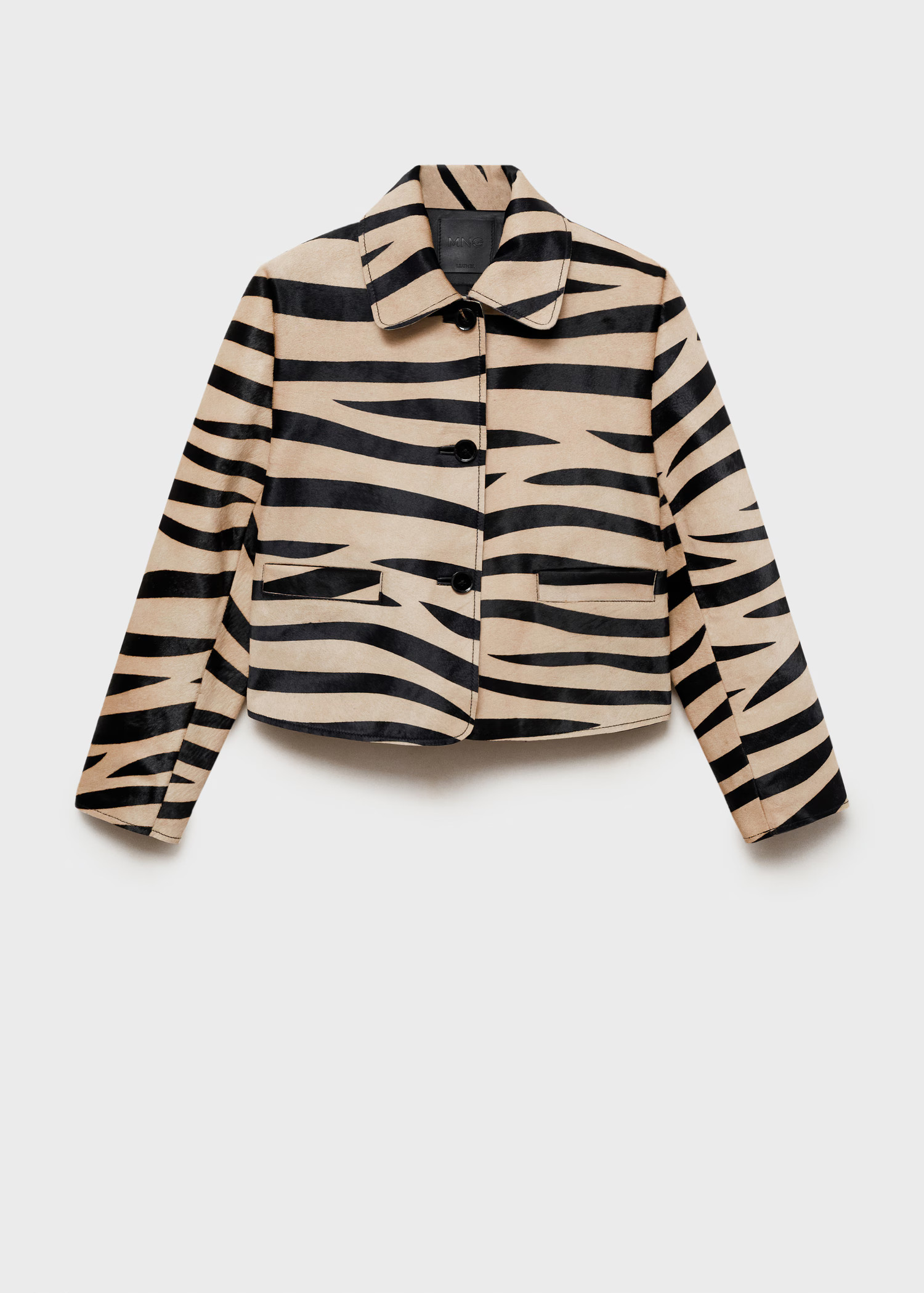Zebra-print fur jacket - Women | MANGO USA | Mango (US/MX/AU)