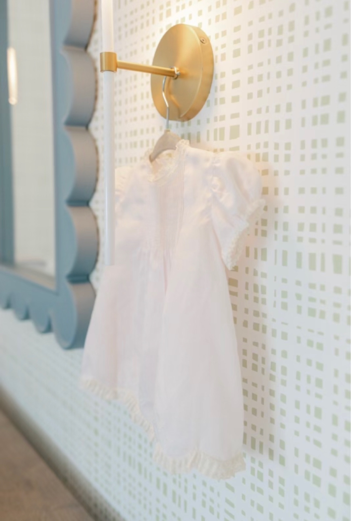 Another wallpaper moment in a sweet nursery.

Wallpaper, neutral wallpaper, baby boy nursery, sconce, neutral classic nursery, transitional decor, traditional, organic coastal design, interior designer finds, home decor, family home design 

#LTKhome #LTKbaby #LTKfamily