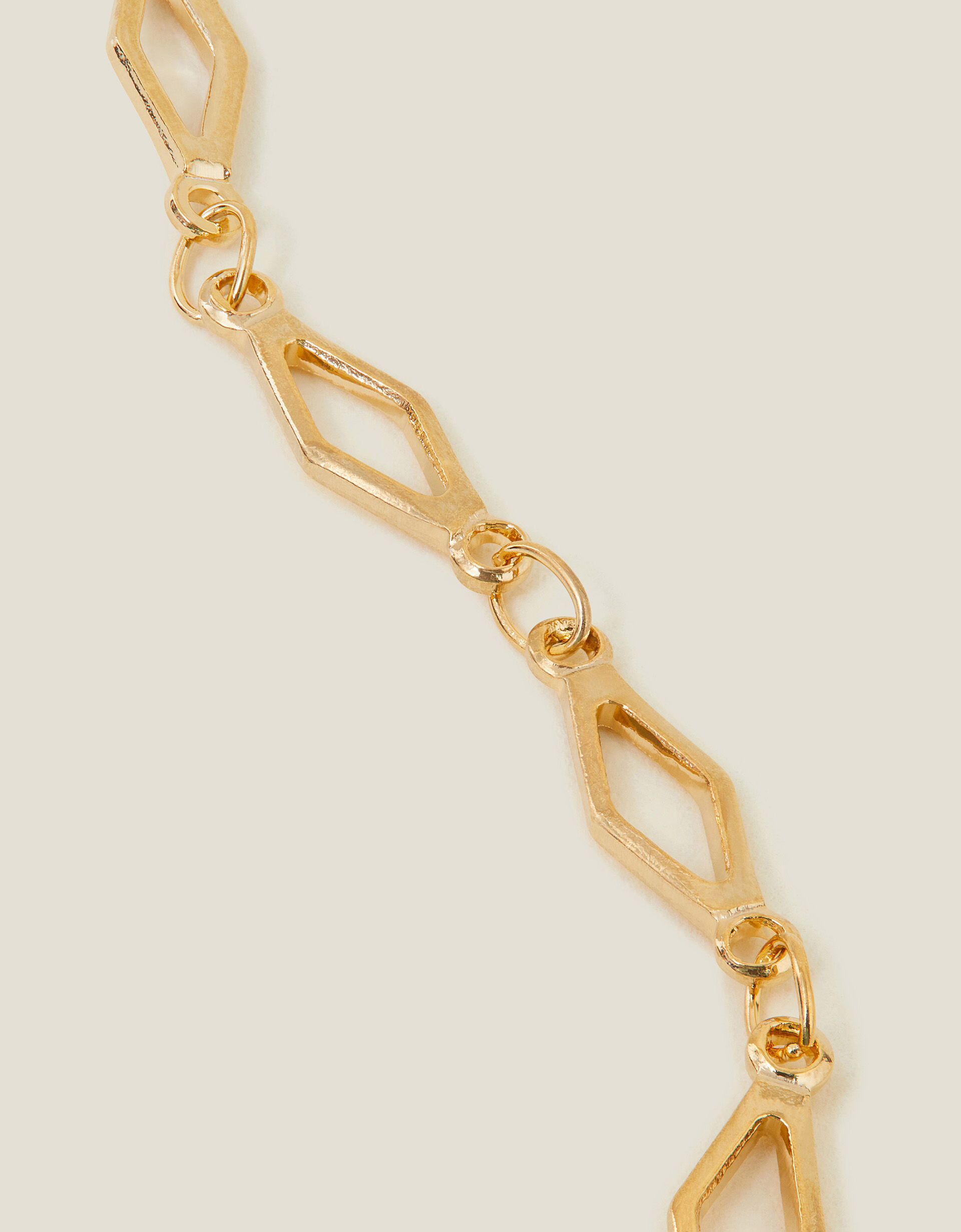 14ct Gold-Plated Diamond Cut-Out Chain | Accessorize (Global)