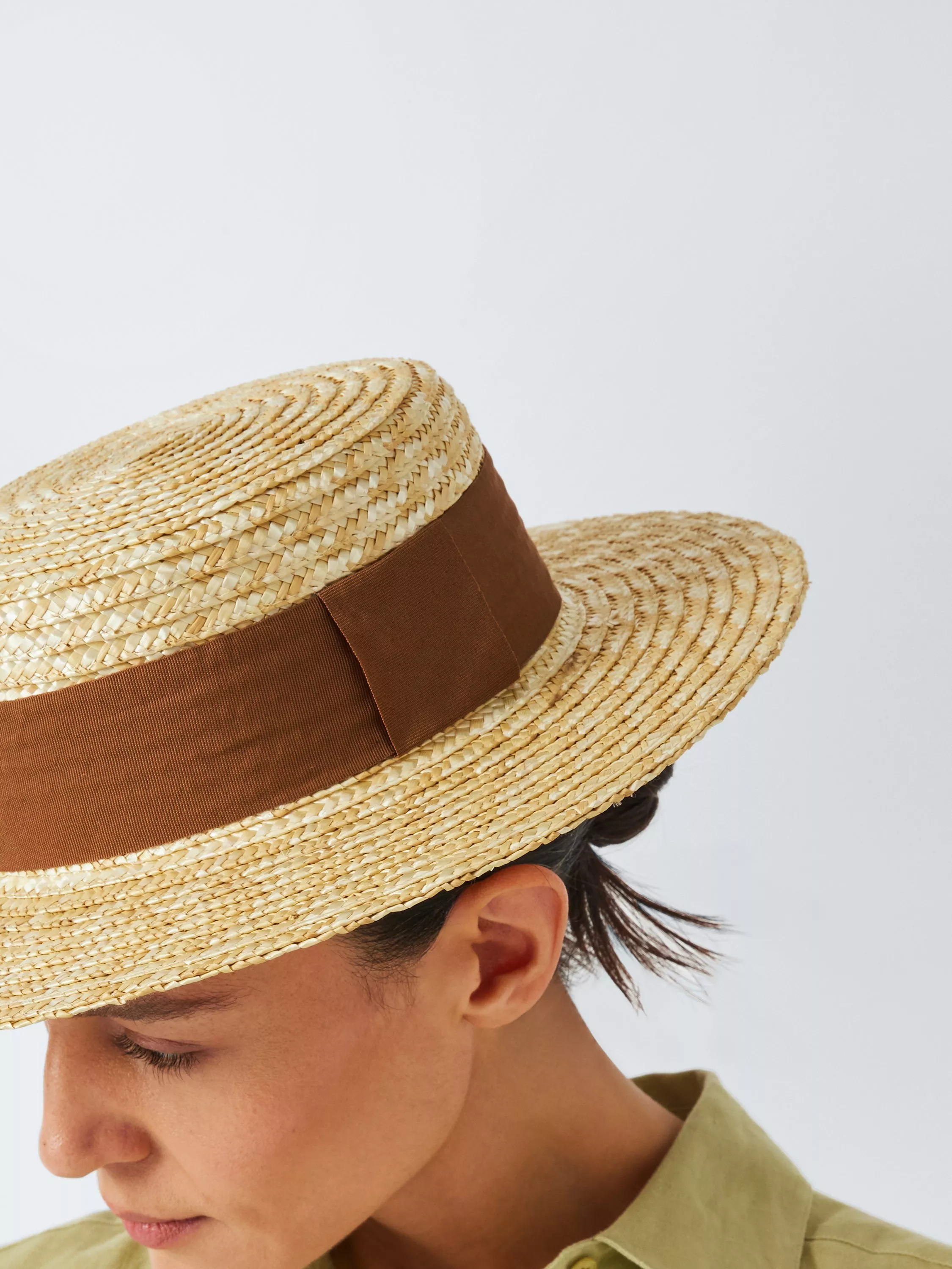 John LewisHaven Woven Straw Boater Hat, Natural | John Lewis (UK)