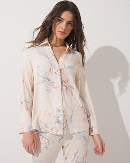 Soma Cool Nights Long Sleeve Pajama Top | Soma Intimates