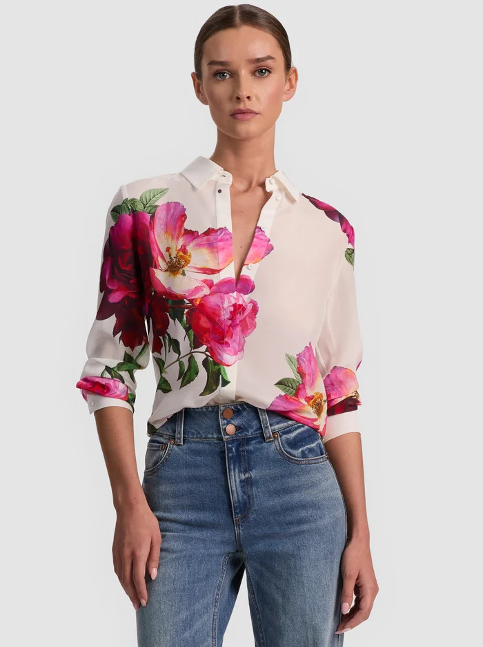 WILLA SILK BLOUSE | Alice + Olivia