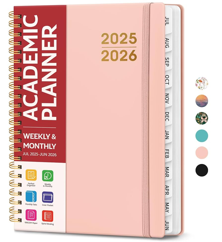 Academic Planner 2025-2026 For Women & Men, Monthly and Weekly Calendar Planner, Jul 2025 - Jun 2... | Amazon (US)