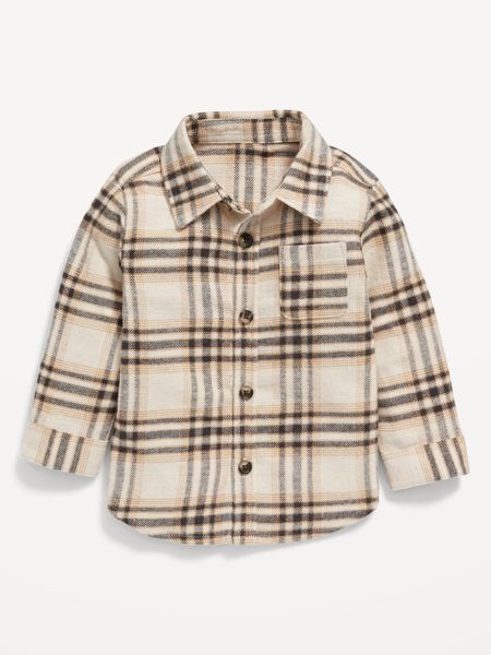 Matching Long-Sleeve Plaid Pocket Shirt for Baby | Old Navy (US)