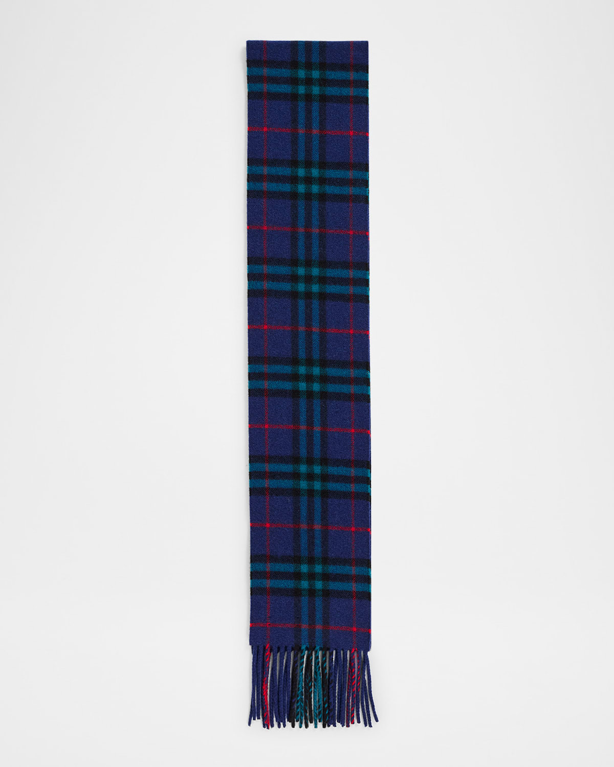 Men's Cashmere Narrow Check Scarf | Neiman Marcus