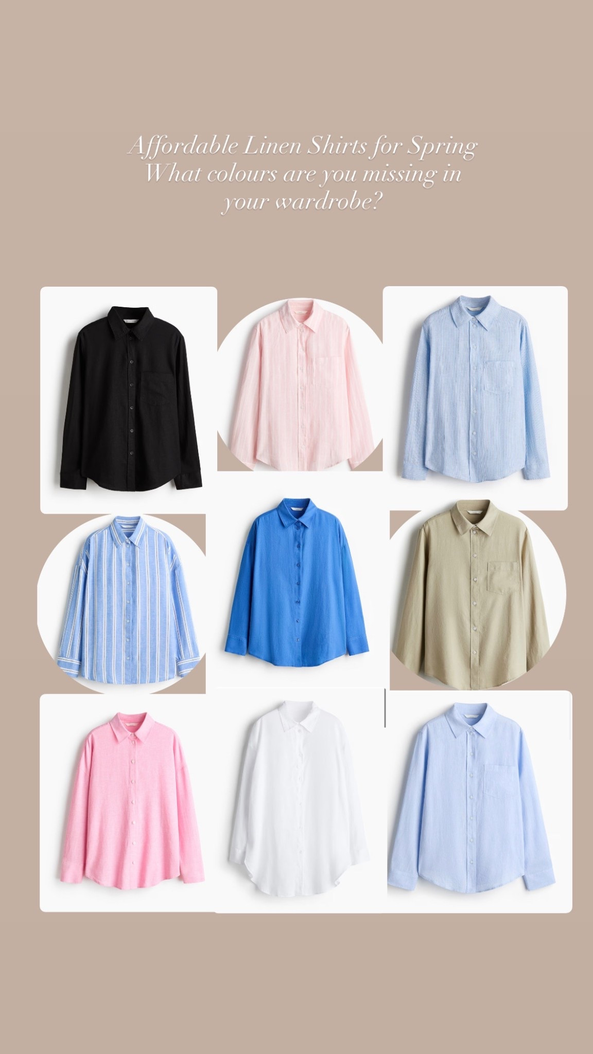 The must have Linen shirt for Spring 
Which colours are missing in your wardrobe? 

#LTKspring #LTKuk