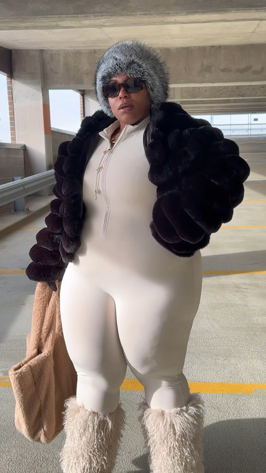 Cold Weather OOTD ( wearing XL in jumpsuit)

Teddy Tote from Boujee Hippie w/ discount code VONDUNKTHAT 🔗in IG

Boots from BDonnas 🔗 in IG 

#winterootd#ootdcasual#outfitguide#fashionover30#styletipsforwomen


#LTKStyleTip #LTKWatchNow #LTKPlusSize