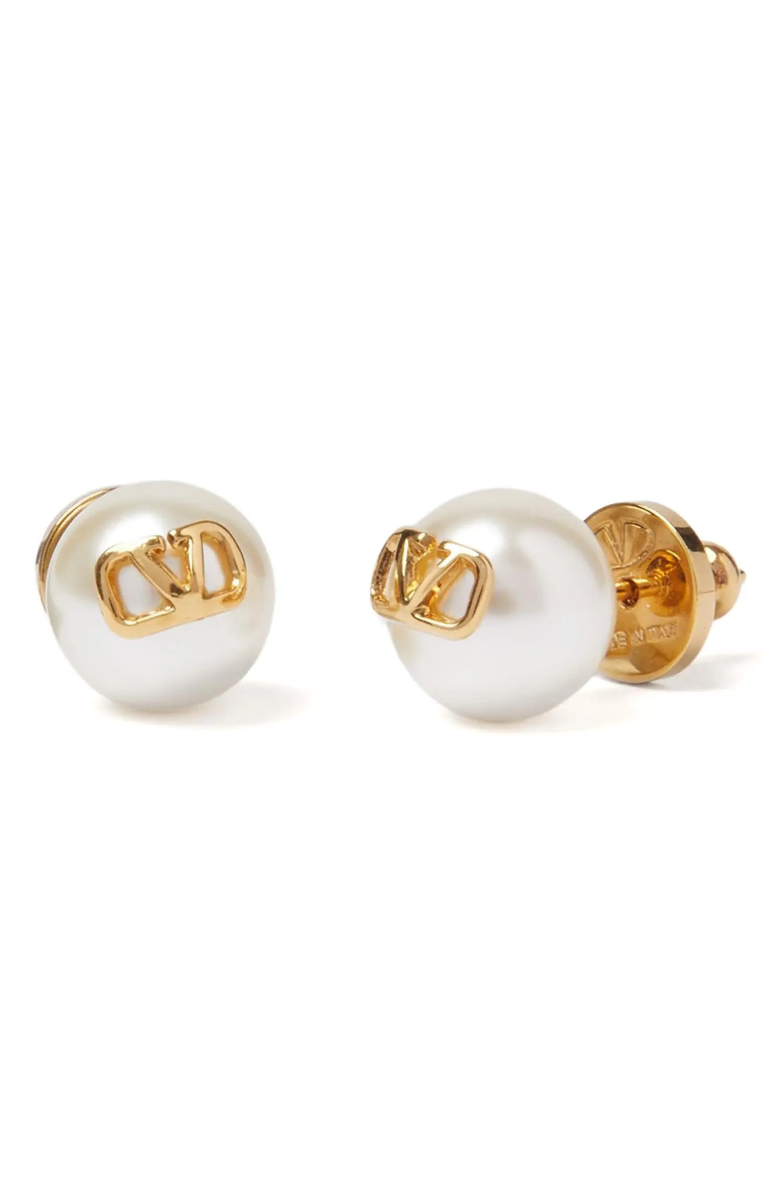 VLOGO Imitation Pearl Stud Earrings | Nordstrom