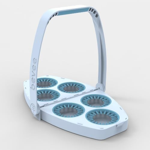 Reusable 6 Cup Drink Carrier with Comfortable Handle \u2013 Foldable & Portable Drink Caddy with ... | Amazon (US)