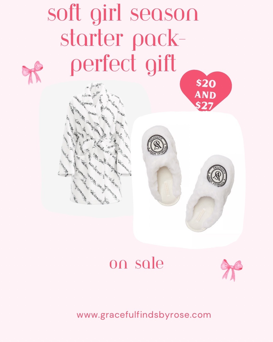 Perfect gift alert. The VS robe and slippers set is giving soft, cozy luxury without the luxury price. Your bestie will scream. Your mom will melt. And you might just keep it for yourself.



#LTKGiftGuide #LTKHoliday #LTKSaleAlert