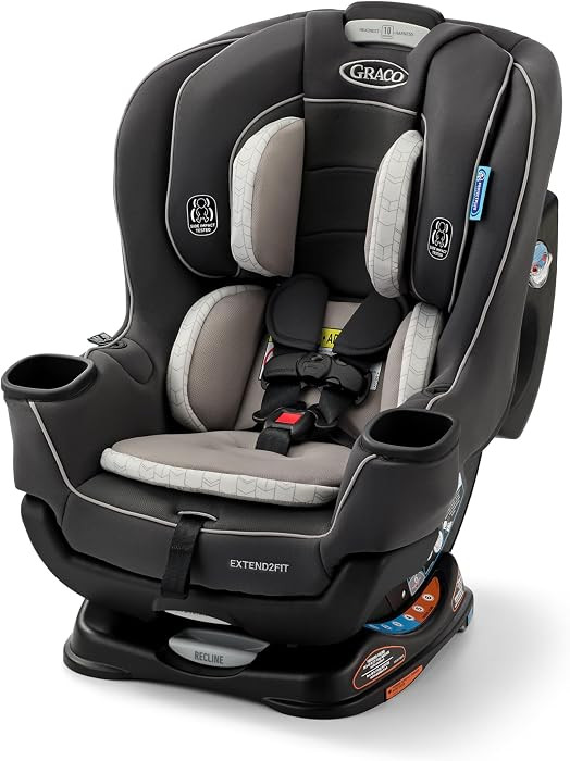 Graco Extend2Fit Convertible Car Seat, Rear and Forward Facing Car Seat with Adjustable Extension... | Amazon (US)