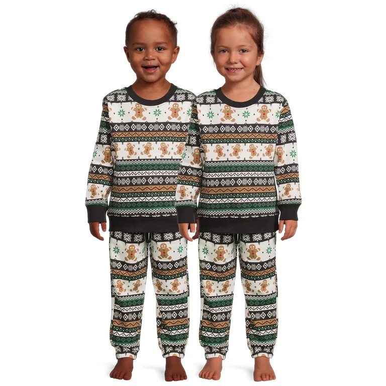 Holiday Time Baby and Toddler Boys; Christmas Sweatshirt and Jogger Pants Set, 2-Piece, Sizes 12M... | Walmart (US)